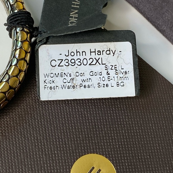 John Hardy Women’s Dot Gold & Silver Kick Cuff L - Picture 4 of 10